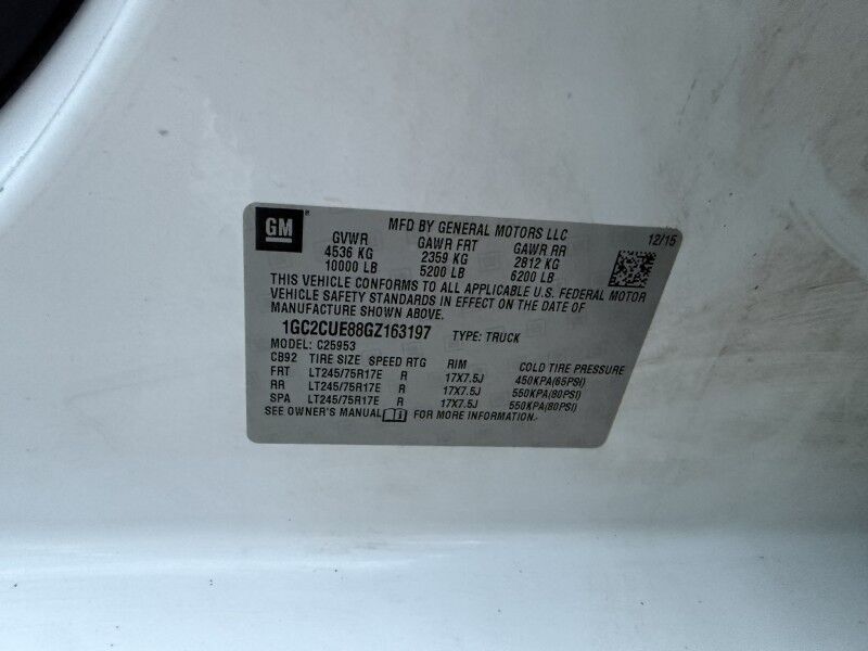 2016 Chevrolet Silverado 2500HD Diesel Utility Work Truck Collinsville OK