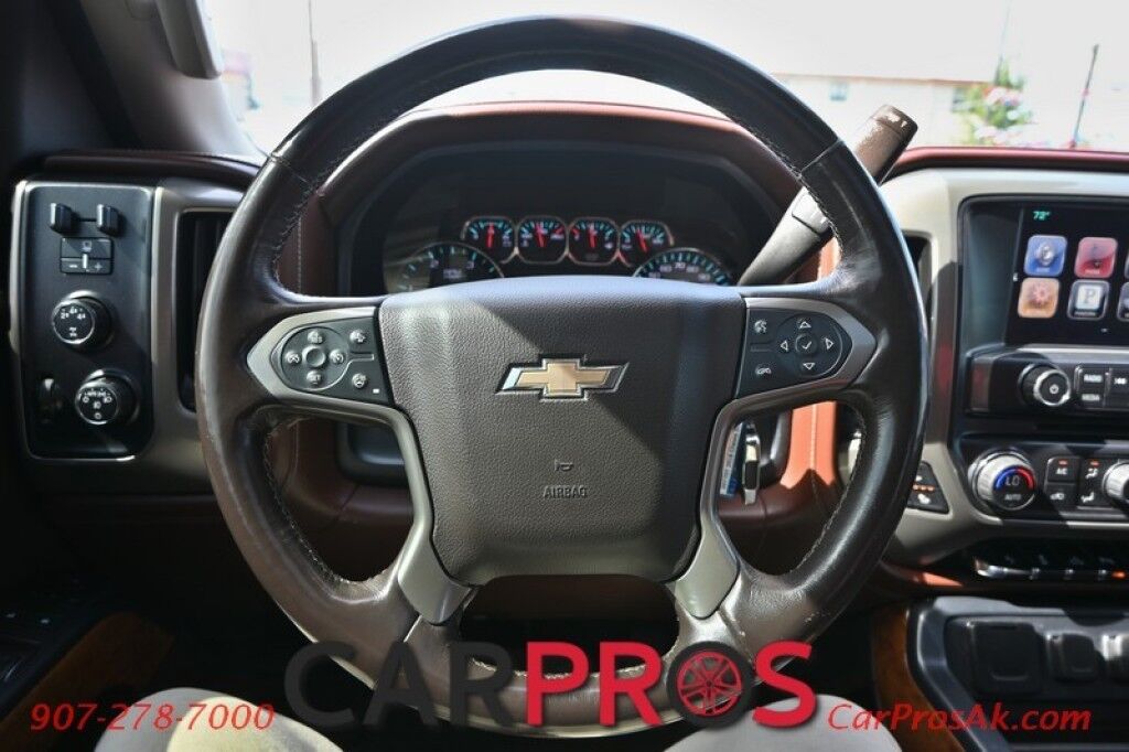 2016 Chevrolet Silverado 3500HD High Country - 4X4 -Dually - Crew Cab - 6.6L Duramax - Auto Start - Heated & Cooled Leather Seats - Heated Steering Wheel - Bose Speaker - Sunroof - Navigation - Reverse Camera - Rear Entertainment System - Tow Pkg Anchorage AK