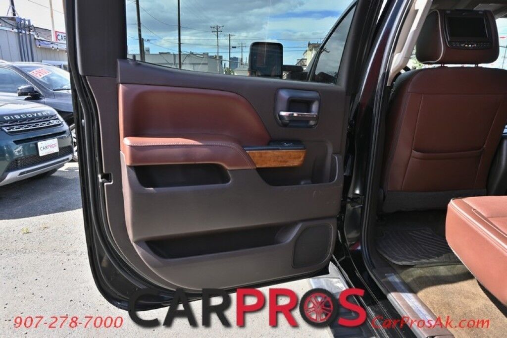 2016 Chevrolet Silverado 3500HD High Country - 4X4 -Dually - Crew Cab - 6.6L Duramax - Auto Start - Heated & Cooled Leather Seats - Heated Steering Wheel - Bose Speaker - Sunroof - Navigation - Reverse Camera - Rear Entertainment System - Tow Pkg Anchorage AK