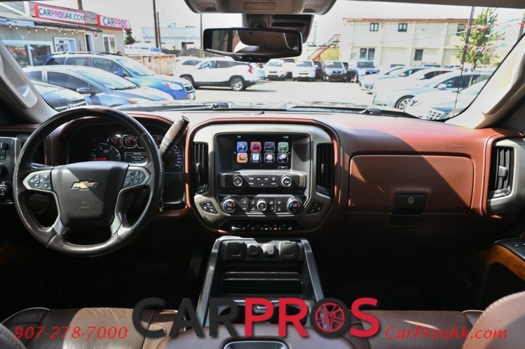2016 Chevrolet Silverado 3500HD High Country - 4X4 -Dually - Crew Cab - 6.6L Duramax - Auto Start - Heated & Cooled Leather Seats - Heated Steering Wheel - Bose Speaker - Sunroof - Navigation - Reverse Camera - Rear Entertainment System - Tow Pkg Anchorage AK
