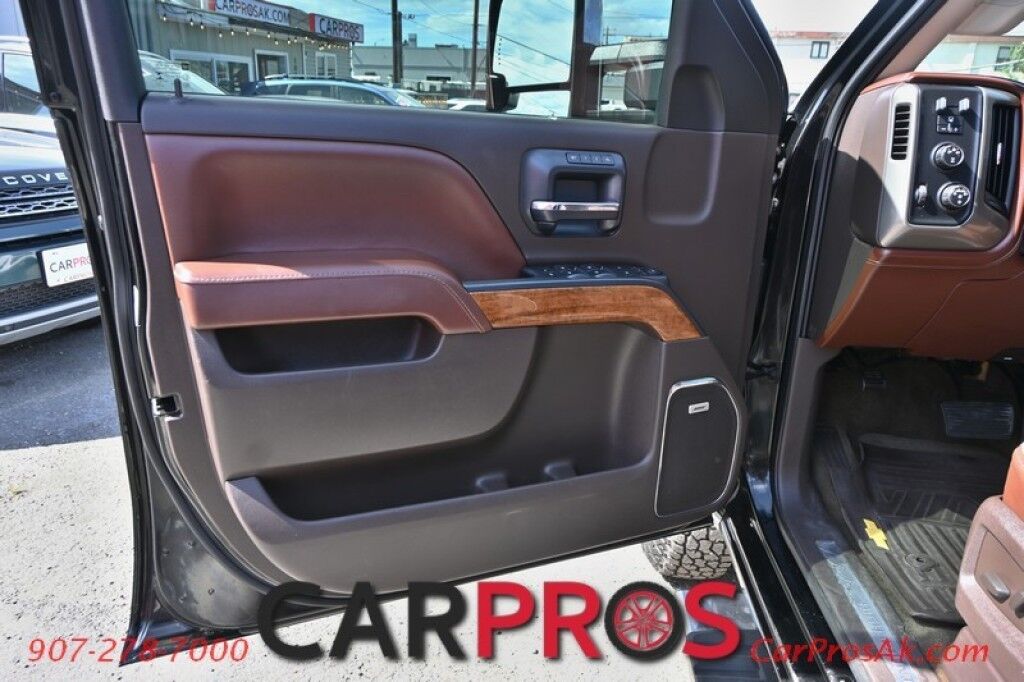 2016 Chevrolet Silverado 3500HD High Country - 4X4 -Dually - Crew Cab - 6.6L Duramax - Auto Start - Heated & Cooled Leather Seats - Heated Steering Wheel - Bose Speaker - Sunroof - Navigation - Reverse Camera - Rear Entertainment System - Tow Pkg Anchorage AK