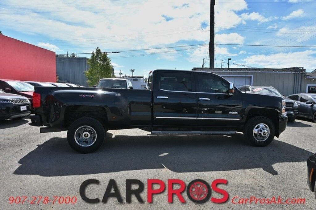 2016 Chevrolet Silverado 3500HD High Country - 4X4 -Dually - Crew Cab - 6.6L Duramax - Auto Start - Heated & Cooled Leather Seats - Heated Steering Wheel - Bose Speaker - Sunroof - Navigation - Reverse Camera - Rear Entertainment System - Tow Pkg Anchorage AK