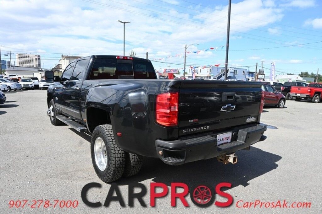 2016 Chevrolet Silverado 3500HD High Country - 4X4 -Dually - Crew Cab - 6.6L Duramax - Auto Start - Heated & Cooled Leather Seats - Heated Steering Wheel - Bose Speaker - Sunroof - Navigation - Reverse Camera - Rear Entertainment System - Tow Pkg Anchorage AK