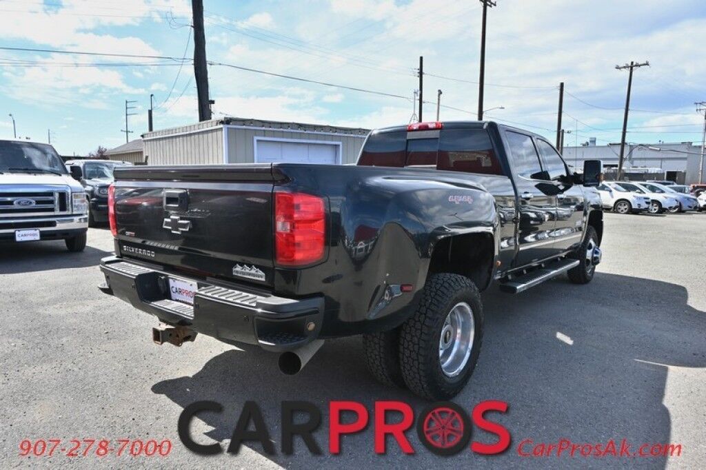 2016 Chevrolet Silverado 3500HD High Country - 4X4 -Dually - Crew Cab - 6.6L Duramax - Auto Start - Heated & Cooled Leather Seats - Heated Steering Wheel - Bose Speaker - Sunroof - Navigation - Reverse Camera - Rear Entertainment System - Tow Pkg Anchorage AK
