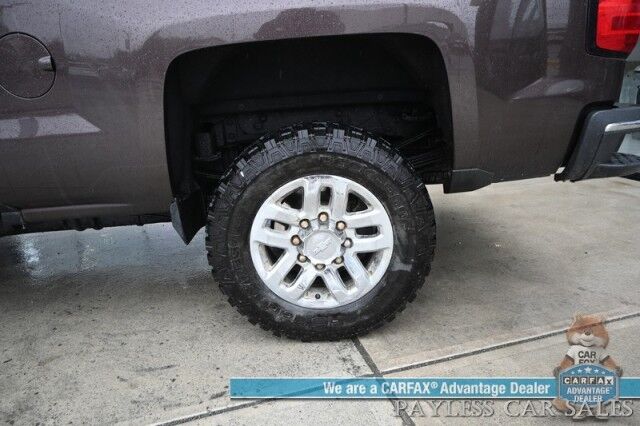 2016 Chevrolet Silverado 3500HD LTZ / 4X4 / Z71 Off-RD / Crew Cab / Turbo Diesel / Auto Start / Heated & Cooled Leather Seats / Heated Steering Wheel / Bose Speakers / Navigation / Sunroof / Tonneau Cover / Bed Liner / Tow Pkg / 1- Owner Anchorage AK