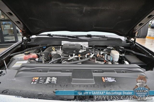 2016 Chevrolet Silverado 3500HD LTZ / 4X4 / Z71 Off-RD / Crew Cab / Turbo Diesel / Auto Start / Heated & Cooled Leather Seats / Heated Steering Wheel / Bose Speakers / Navigation / Sunroof / Tonneau Cover / Bed Liner / Tow Pkg / 1- Owner Anchorage AK