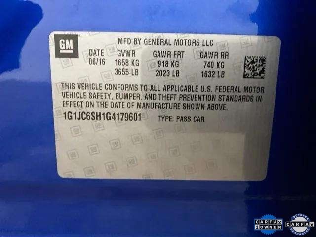 2016 Chevrolet Sonic LT Dallas TX