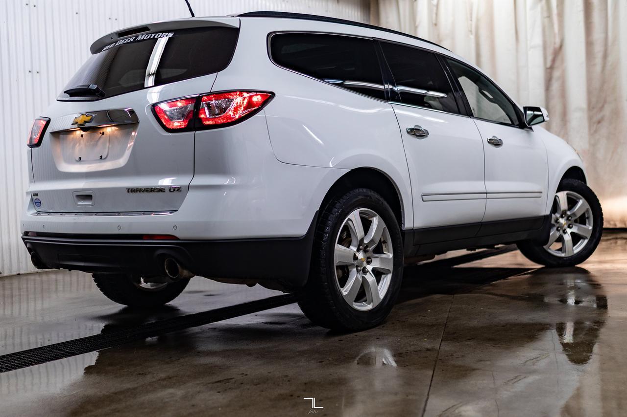 2016 Chevrolet Traverse AWD LTZ Leather Roof Nav BCam Red Deer AB