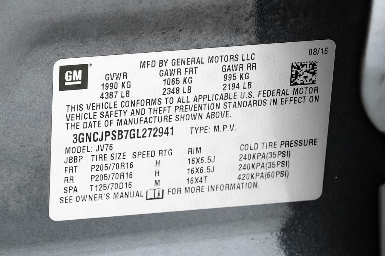 2016 Chevrolet Trax LT AWD AUTOMATIC LEATHER/CLOTH SEATS REAR CAMERA BLUETOOTH CRUIS Carrollton TX