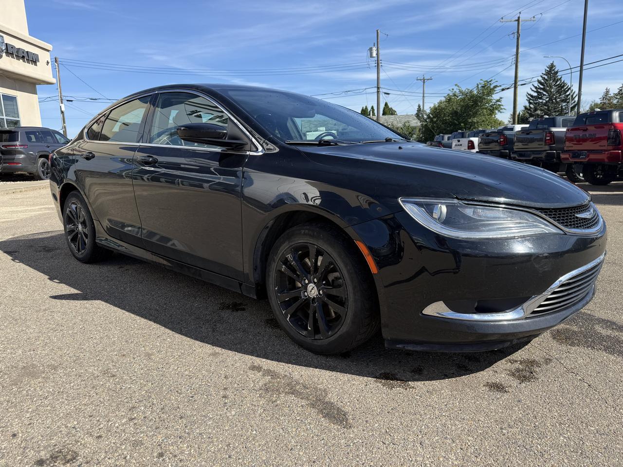 2016 Chrysler 200 Limited FWD Sedan | V6 Engine | Gloss Black | Sunroof | Touchscreen | Remote Start | Backup Camera Redwater AB