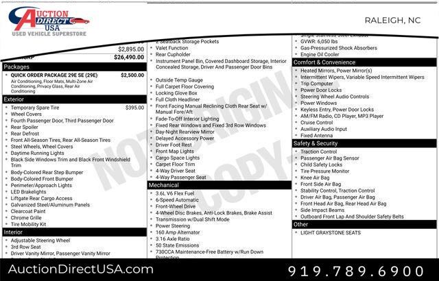 2016 Dodge Grand Caravan SE Raleigh NC