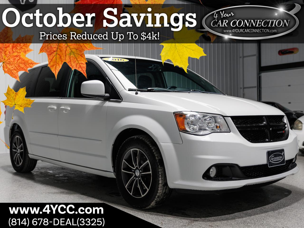 2016 Dodge Grand Caravan SXT Plus 7-Passenger TV-DVD Cranberry PA