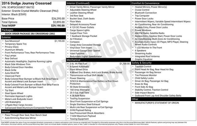 2016 Dodge Journey Crossroad Raleigh NC
