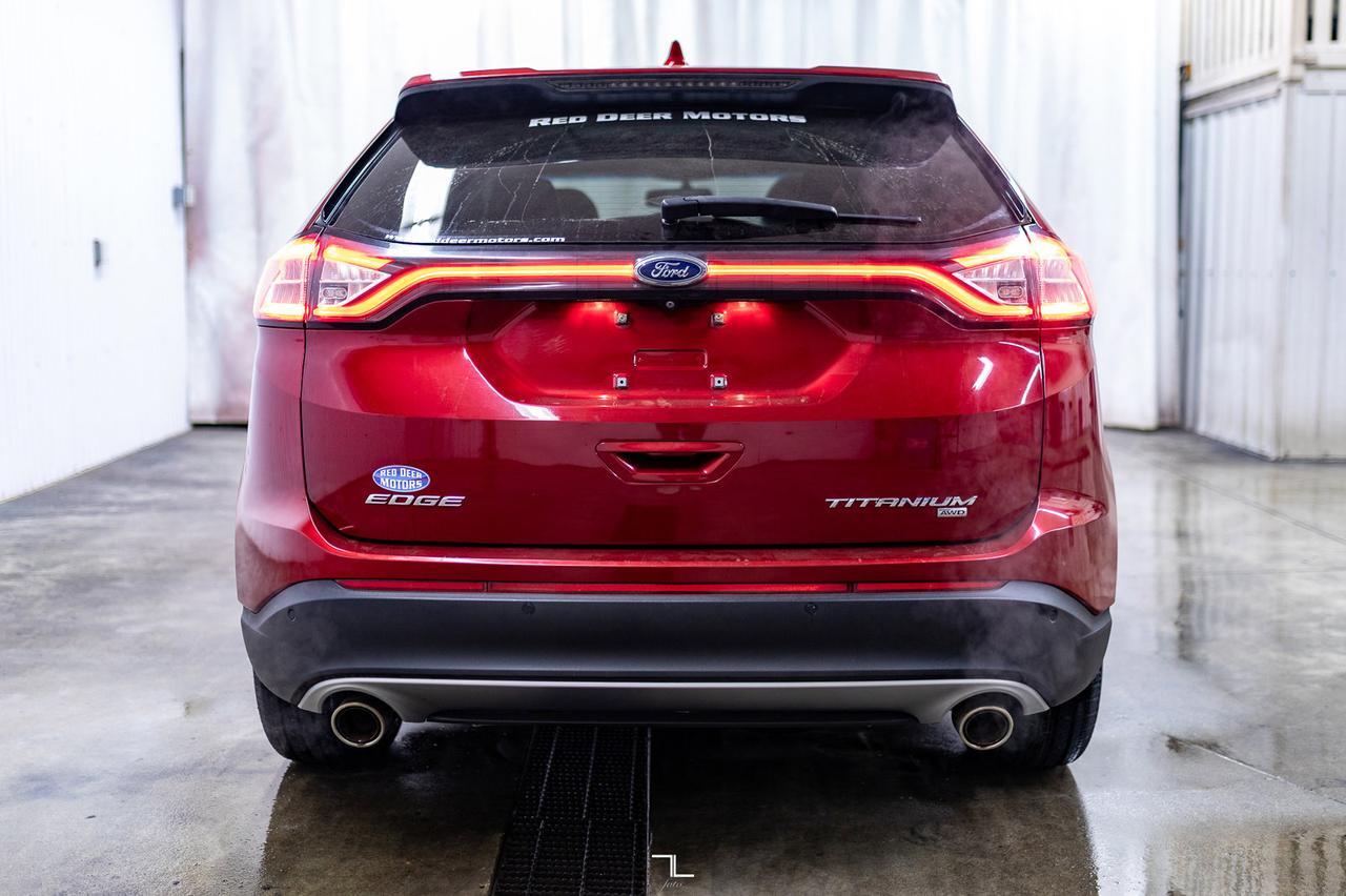 2016 Ford Edge AWD Titanium Leather Roof Nav BCam Red Deer AB