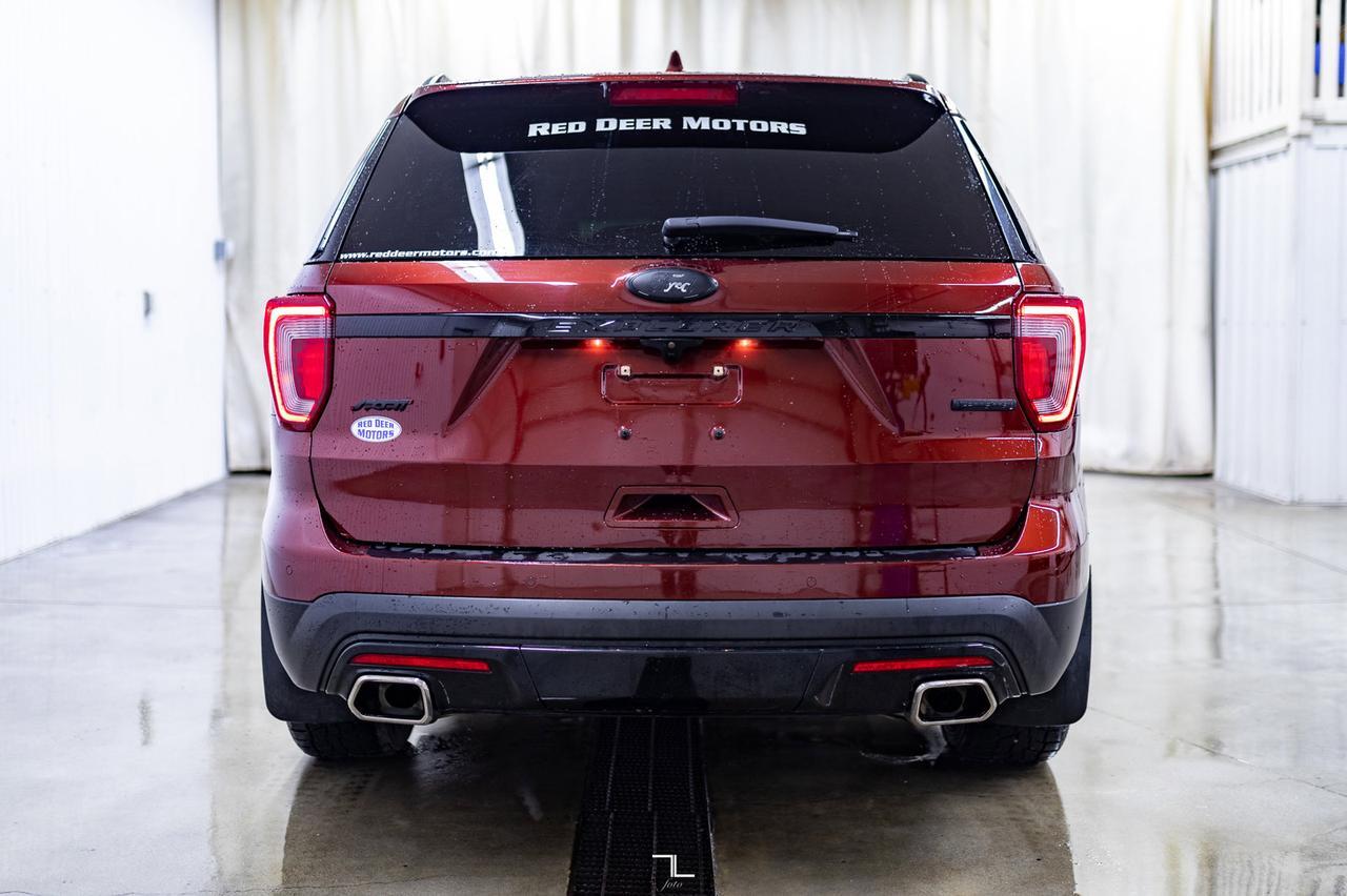 2016 Ford Explorer AWD Sport Leather Roof Nav BCam Red Deer AB