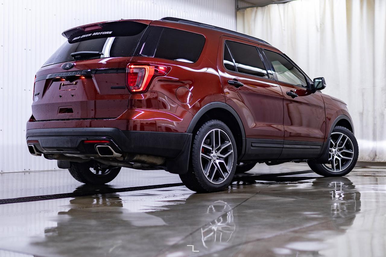 2016 Ford Explorer AWD Sport Leather Roof Nav BCam Red Deer AB