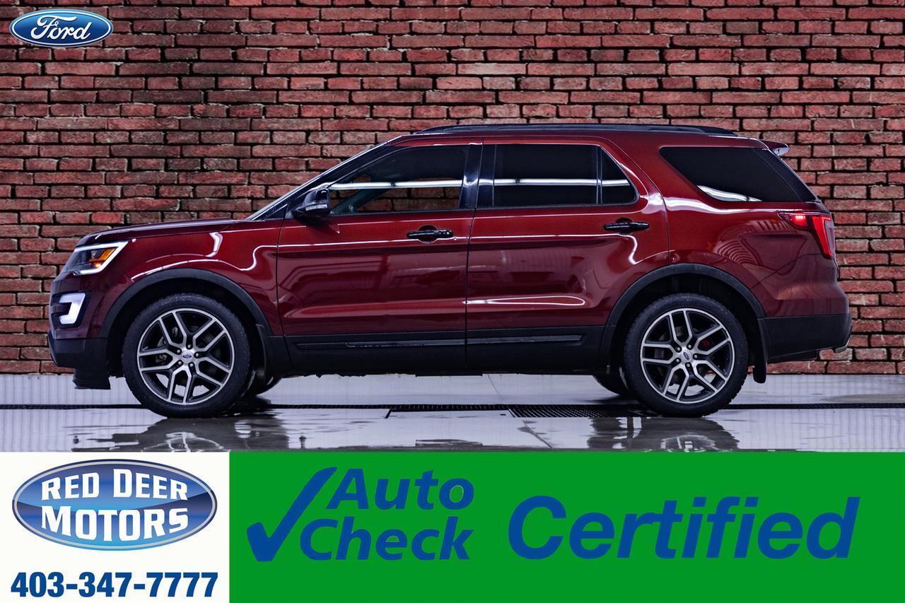 2016 Ford Explorer AWD Sport Leather Roof Nav BCam Red Deer AB