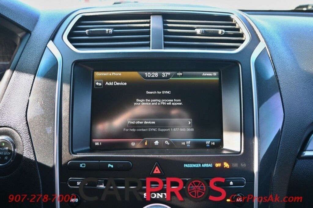 2016 Ford Explorer Sport - 4X4 - AutoStart - Power Leather Heated/Cooled Seats - Heated Steering Wheel - 2nd Row Captain Seats - Power 3rd Row - Seats 6 - Sony Speakers - Navigation - Bluetooth - Blind Sport Alert & Lane Departure - Power Liftgate - Rear Park Sensors Anchorage AK