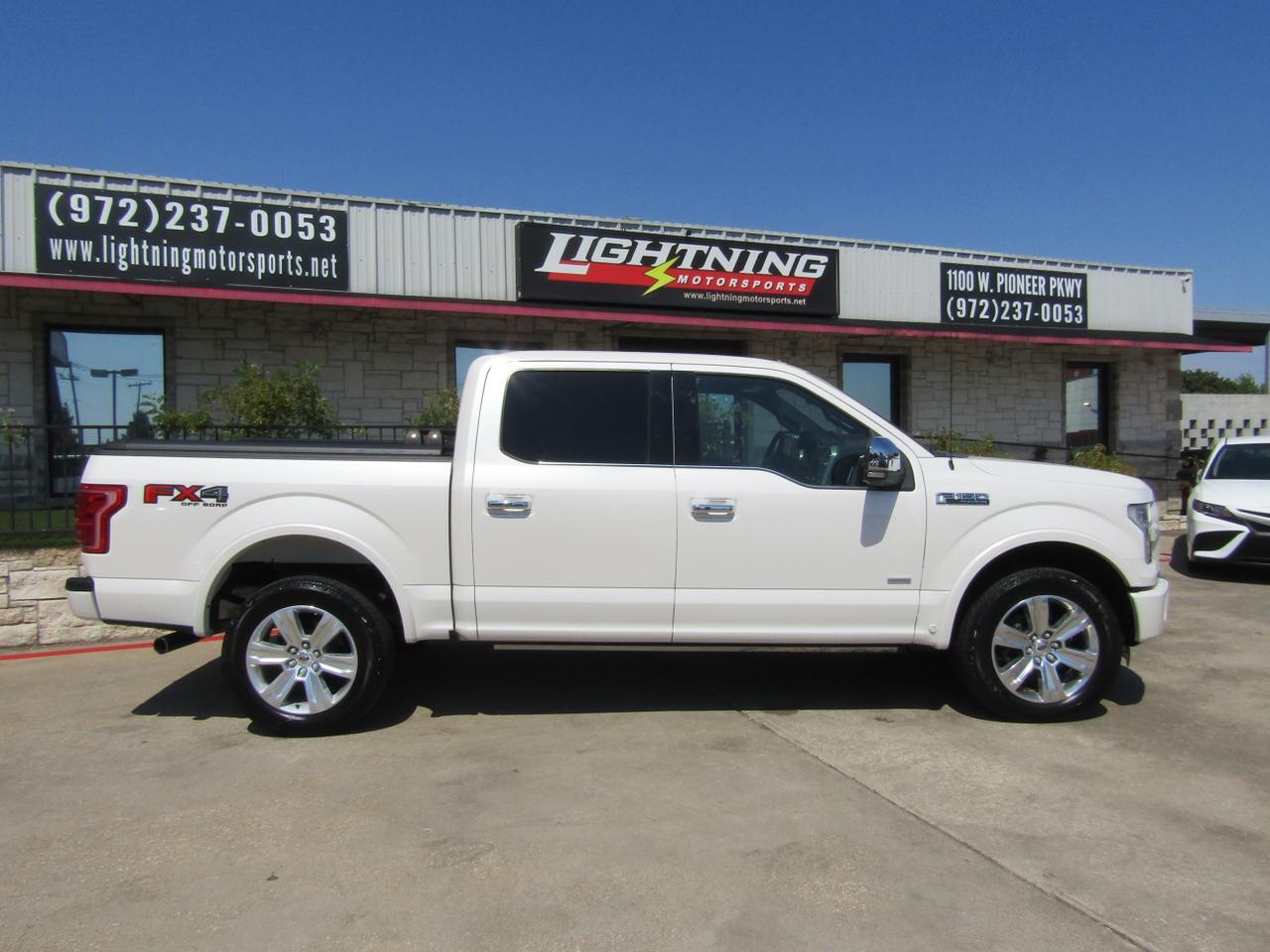2016 Ford F-150 4WD SuperCrew 145 Platinum Grand Prairie TX