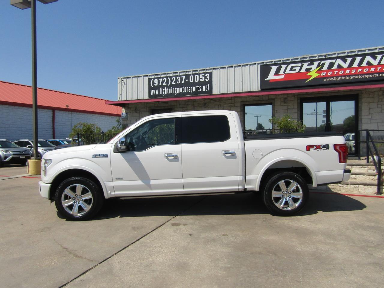 2016 Ford F-150 4WD SuperCrew 145 Platinum Grand Prairie TX