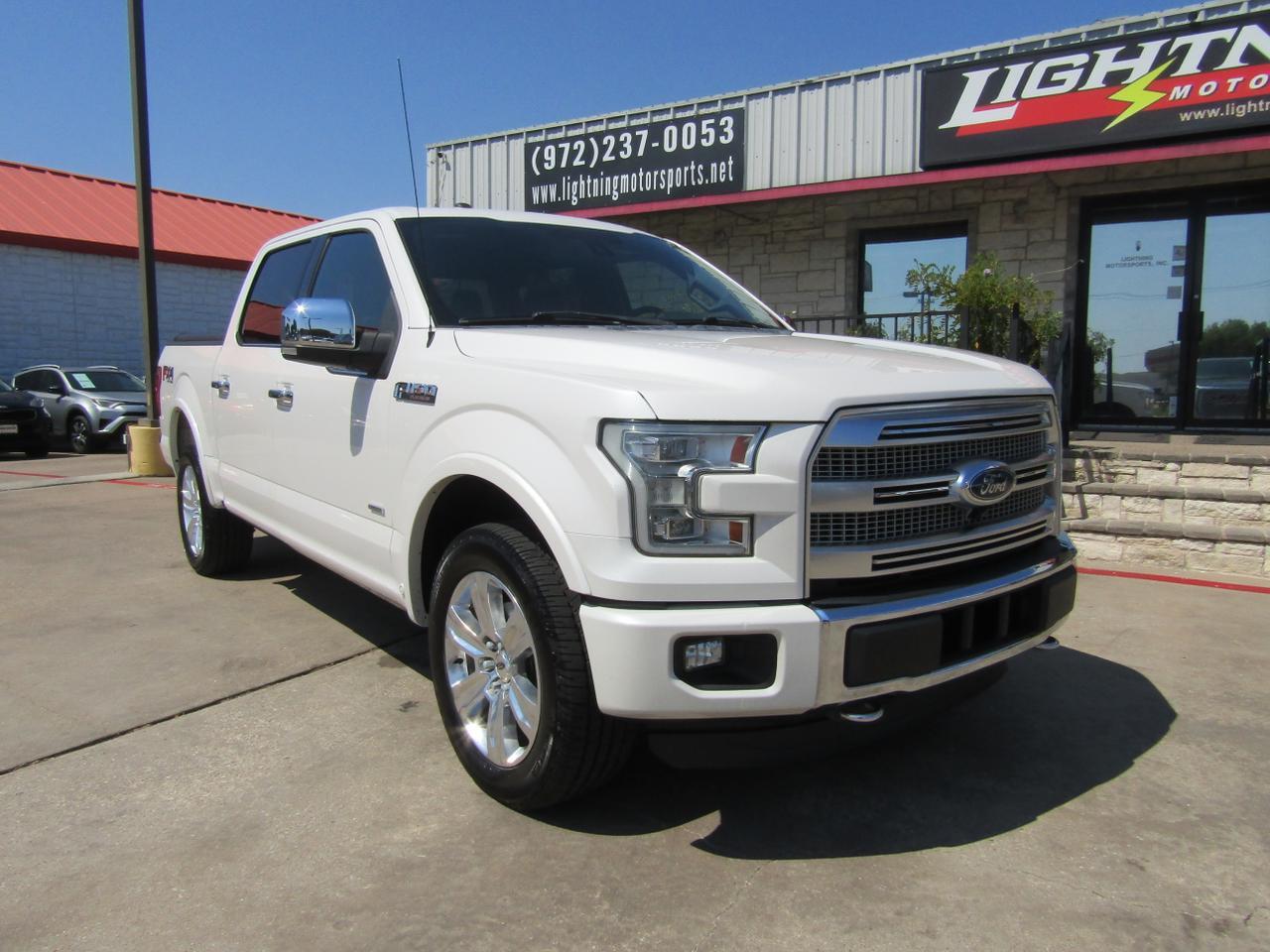 2016 Ford F-150 4WD SuperCrew 145 Platinum Grand Prairie TX