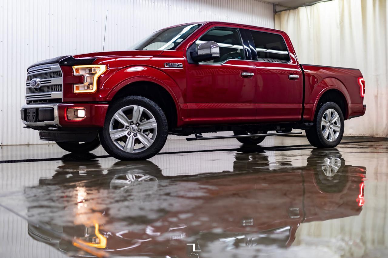 2016 Ford F-150 4x4 Super Crew Platinum Leather Roof Nav BCam Red Deer AB