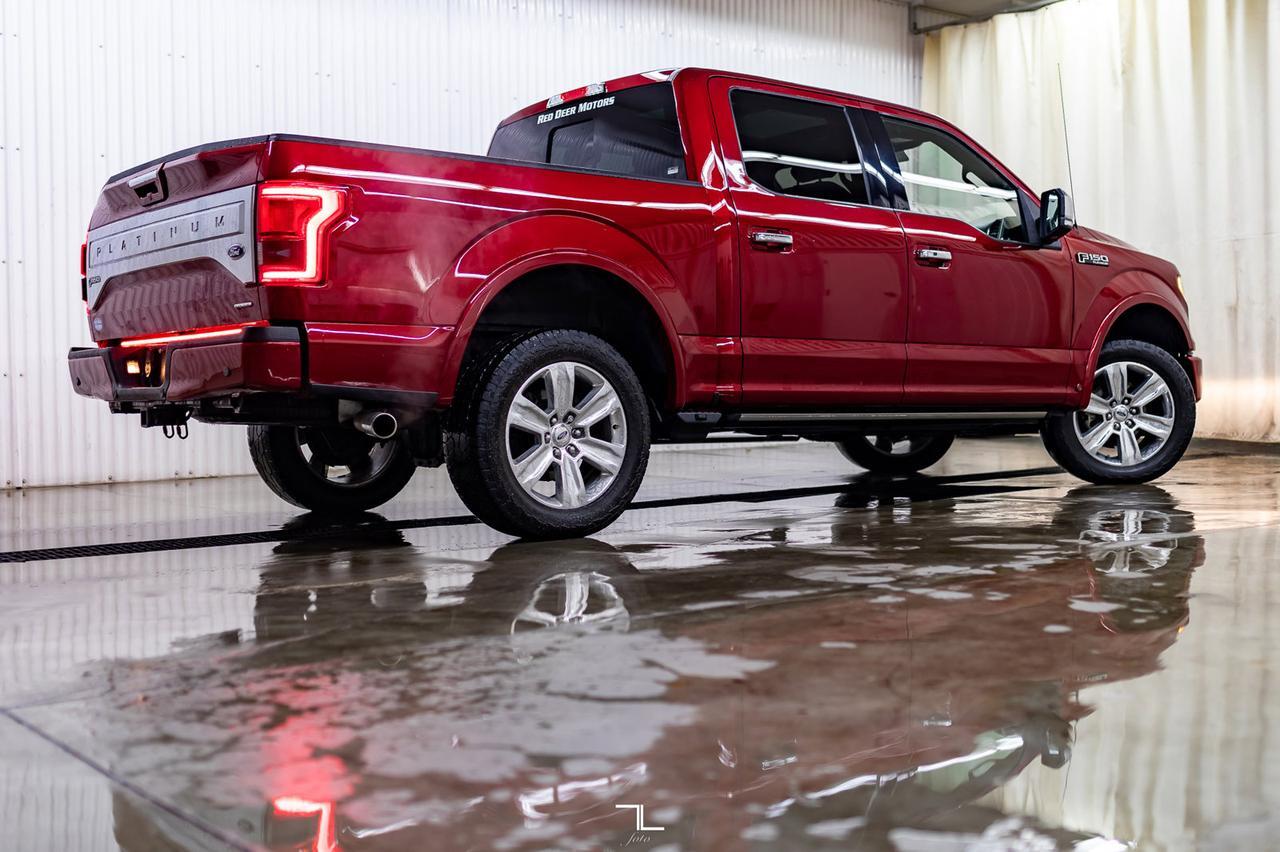 2016 Ford F-150 4x4 Super Crew Platinum Leather Roof Nav BCam Red Deer AB