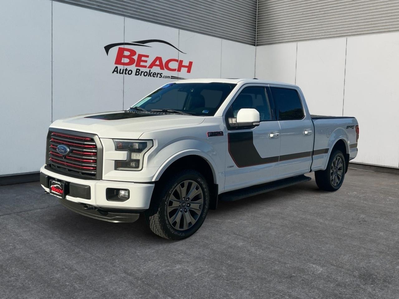 2016 Ford F-150 Lariat, HEATED/VENTILATED SEATS, HEATED REAR SEATS, POWER SLIDING REAR WINDOW, RUNNING BOARDS, TOW PACKAGE, BED LINER, UNIVERSAL GARAGE DOOR OPENER, BLUETOOTH, BACKUP CAMERA, POWER MIRRORS, MOONROOF, NAVIGATION, TOW HOOKS, CLEAN CARFAX!
