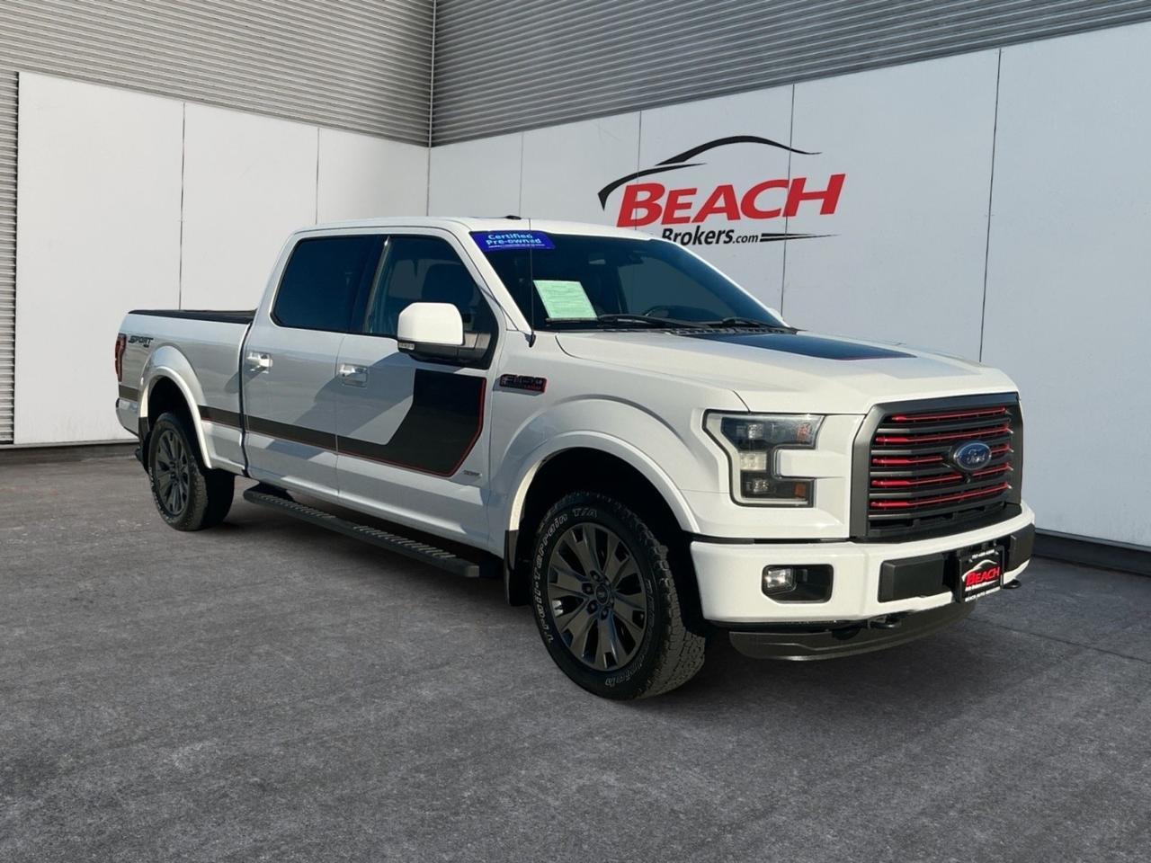 2016 Ford F-150 Lariat, HEATED/VENTILATED SEATS, HEATED REAR SEATS, POWER SLIDING REAR WINDOW, RUNNING BOARDS, TOW PACKAGE, BED LINER, UNIVERSAL GARAGE DOOR OPENER, BLUETOOTH, BACKUP CAMERA, POWER MIRRORS, MOONROOF, NAVIGATION, TOW HOOKS, CLEAN CARFAX!