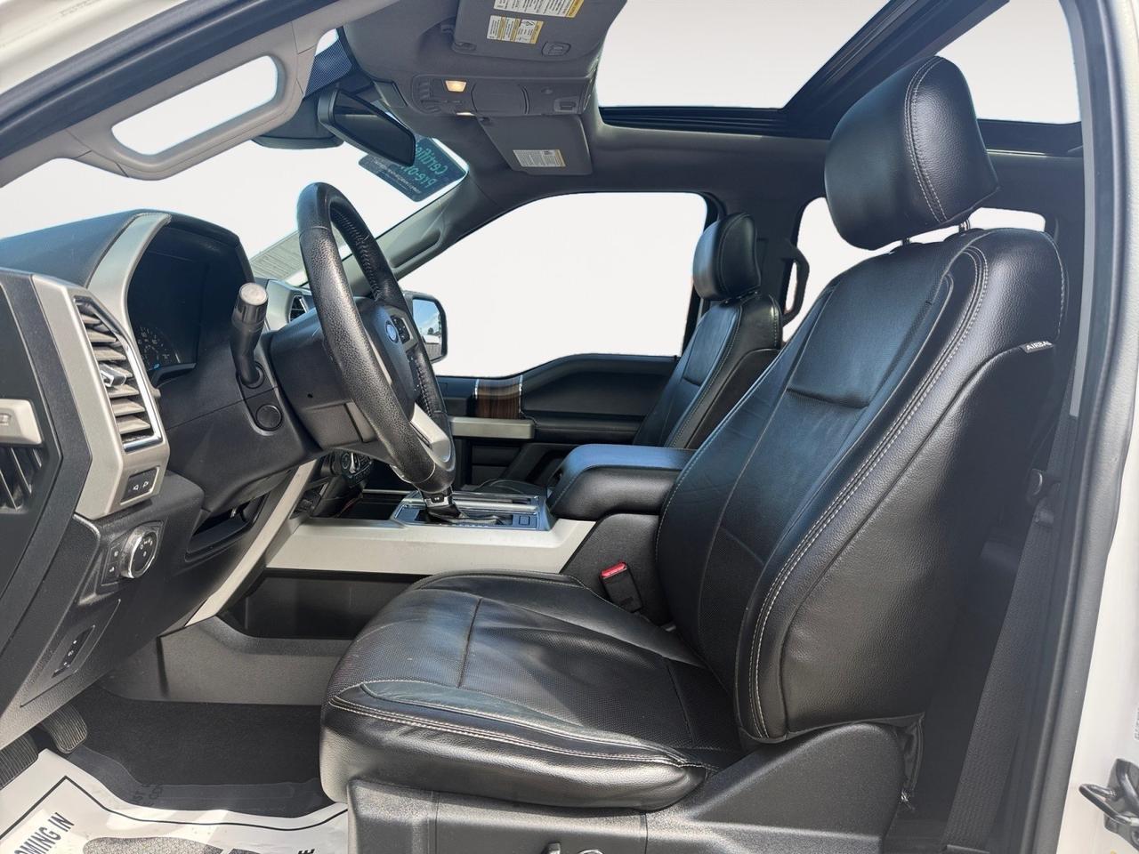2016 Ford F-150 Lariat, HEATED/VENTILATED SEATS, MOONROOF, POWER RUNNING BOARDS, BED LINER, TOW PACKAGE, BACKUP CAMERA, POWER SLIDING REAR WINDOW, TOW HOOKS, POWER FOLDING MIRRORS, POWER MIRRORS, NAVIGATION, REMOTE START, LOW MILES!
