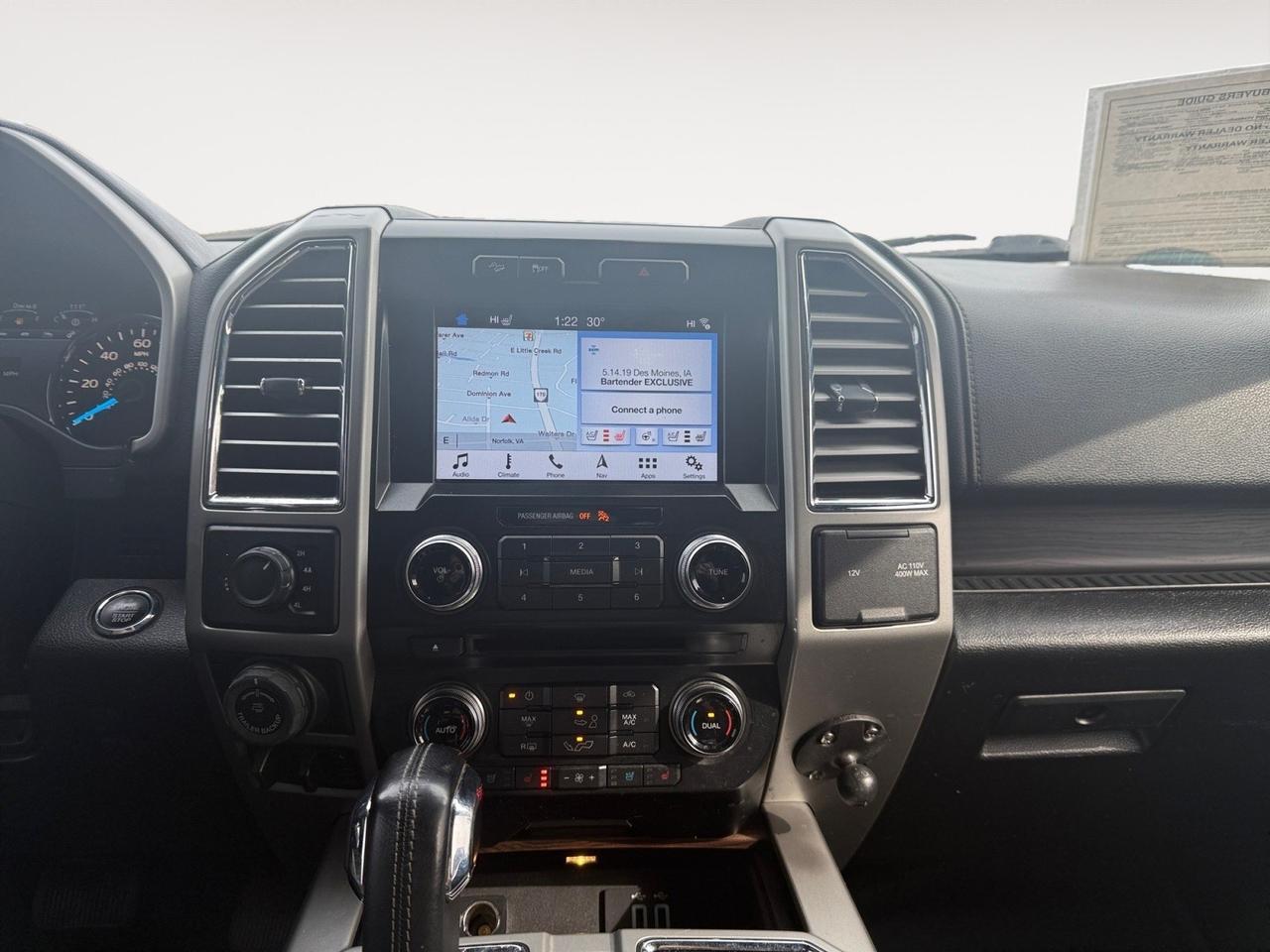 2016 Ford F-150 Lariat, POWER RUNNING BOARDS, TOW HOOKS, TOW PACKAGE, POWER SLIDING REAR WINDOW, MOONROOF, HEATED AND VENTILATED SEATS, HEATED REAR SEATS, BED RUG, POWER AND HEATED MIRRORS, BACKUP CAMERA, MOONROOF, LOW MILES! Norfolk VA