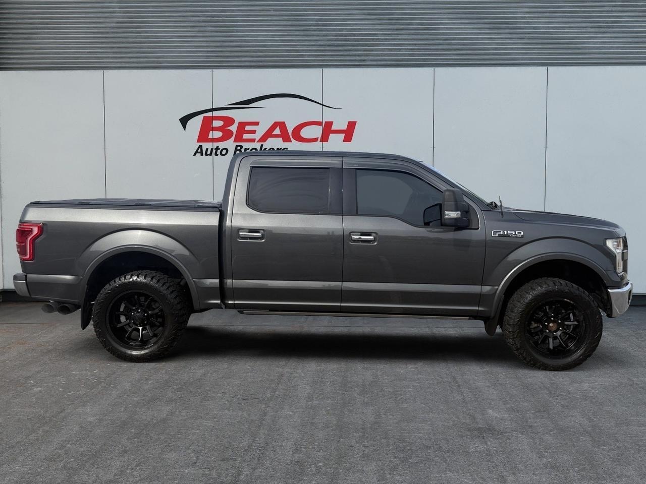 2016 Ford F-150 Lariat, POWER RUNNING BOARDS, TOW HOOKS, TOW PACKAGE, POWER SLIDING REAR WINDOW, MOONROOF, HEATED AND VENTILATED SEATS, HEATED REAR SEATS, BED RUG, POWER AND HEATED MIRRORS, BACKUP CAMERA, MOONROOF, LOW MILES! Norfolk VA