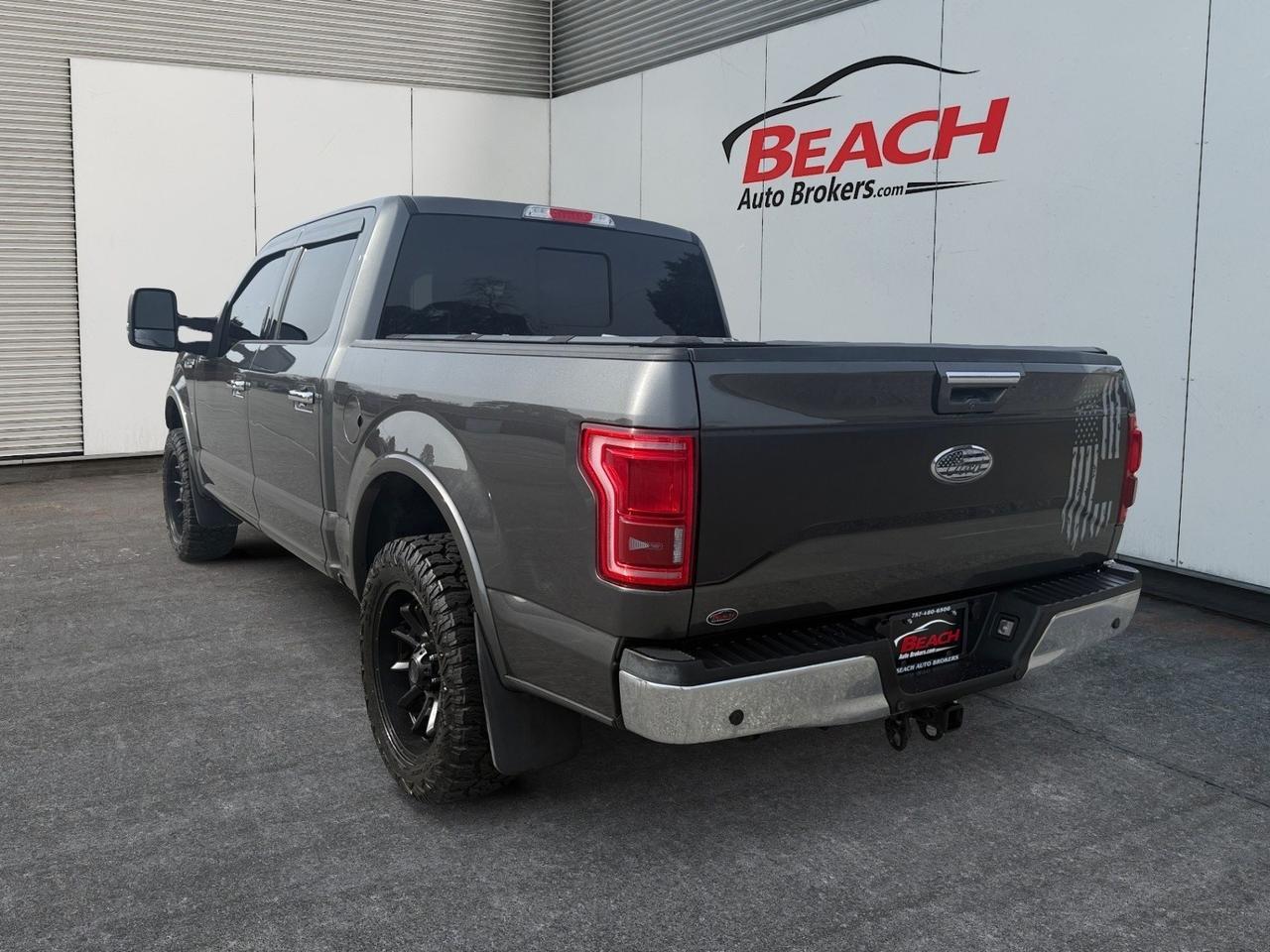 2016 Ford F-150 Lariat, POWER RUNNING BOARDS, TOW HOOKS, TOW PACKAGE, POWER SLIDING REAR WINDOW, MOONROOF, HEATED AND VENTILATED SEATS, HEATED REAR SEATS, BED RUG, POWER AND HEATED MIRRORS, BACKUP CAMERA, MOONROOF, LOW MILES! Norfolk VA