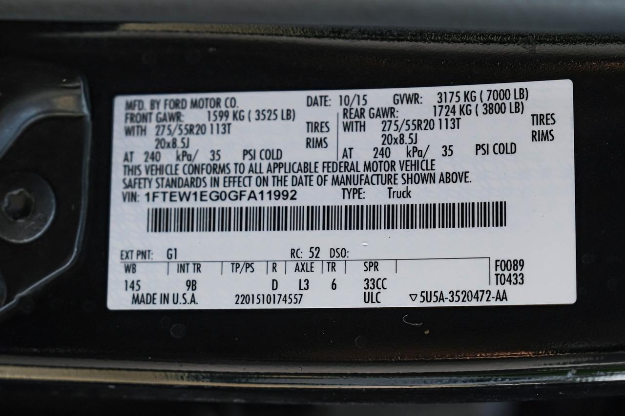 2016 Ford F-150 Platinum Richardson TX