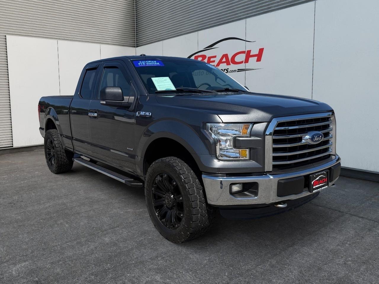 2016 Ford F-150 XLT, BLUETOOTH, HEATED SEATS, TOW PACKAGE, BED LINER, POWER SLIDING REAR WINDOW, BACKUP CAMERA, POWER MIRRORS, CLEAN CARFAX!