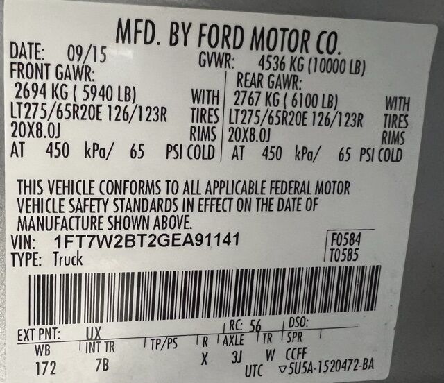 2016 Ford F-250SD Platinum Highlands Ranch CO