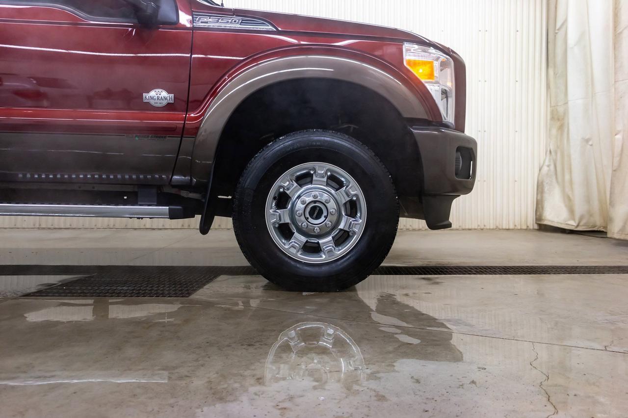 2016 Ford F-350 4x4 Crew Cab King Ranch Diesel Leather Nav BCam Red Deer AB
