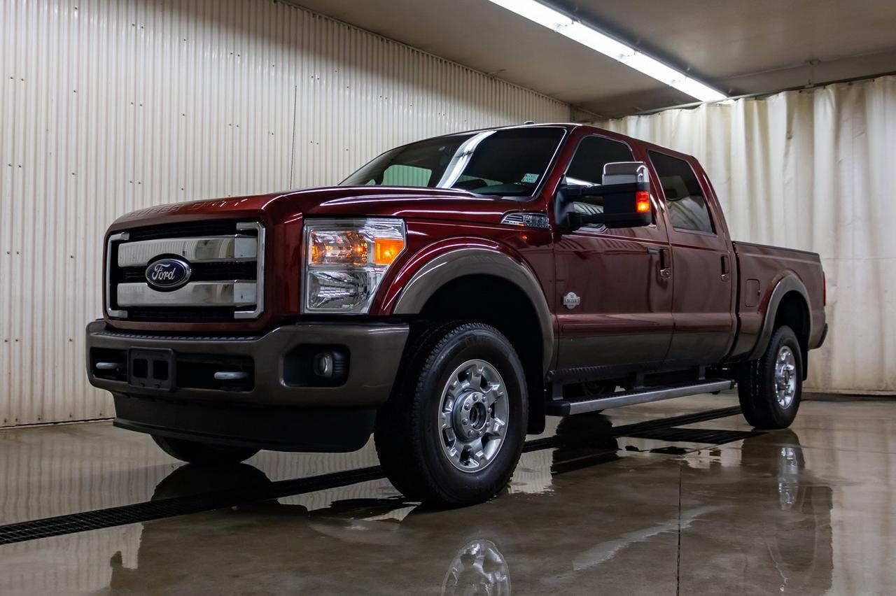2016 Ford F-350 4x4 Crew Cab King Ranch Diesel Leather Nav BCam Red Deer AB