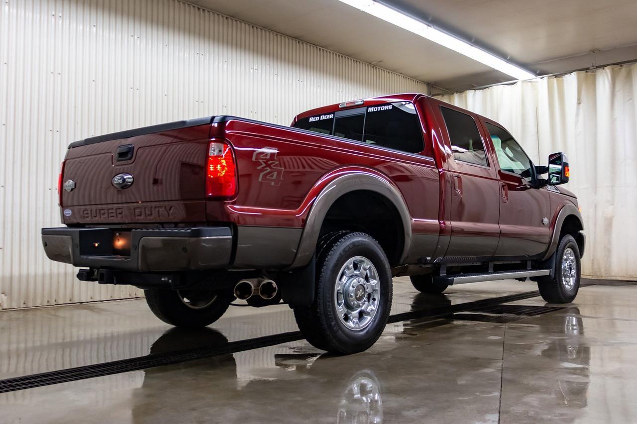 2016 Ford F-350 4x4 Crew Cab King Ranch Diesel Leather Nav BCam Red Deer AB
