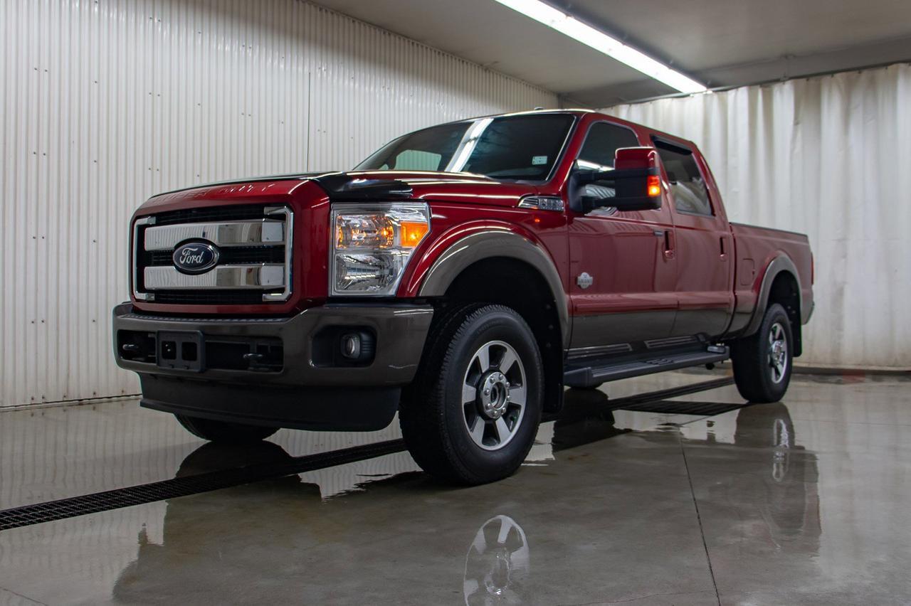 2016 Ford F-350 4x4 Crew Cab King Ranch Diesel Leather Roof Nav Red Deer AB