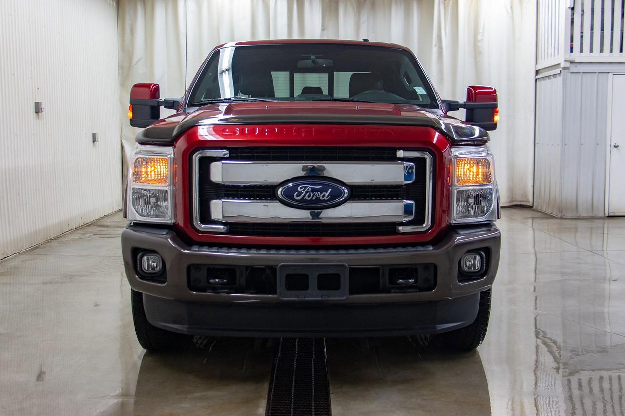 2016 Ford F-350 4x4 Crew Cab King Ranch Diesel Leather Roof Nav Red Deer AB