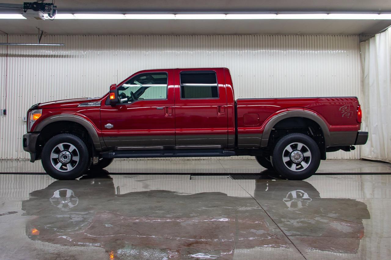 2016 Ford F-350 4x4 Crew Cab King Ranch Diesel Leather Roof Nav Red Deer AB