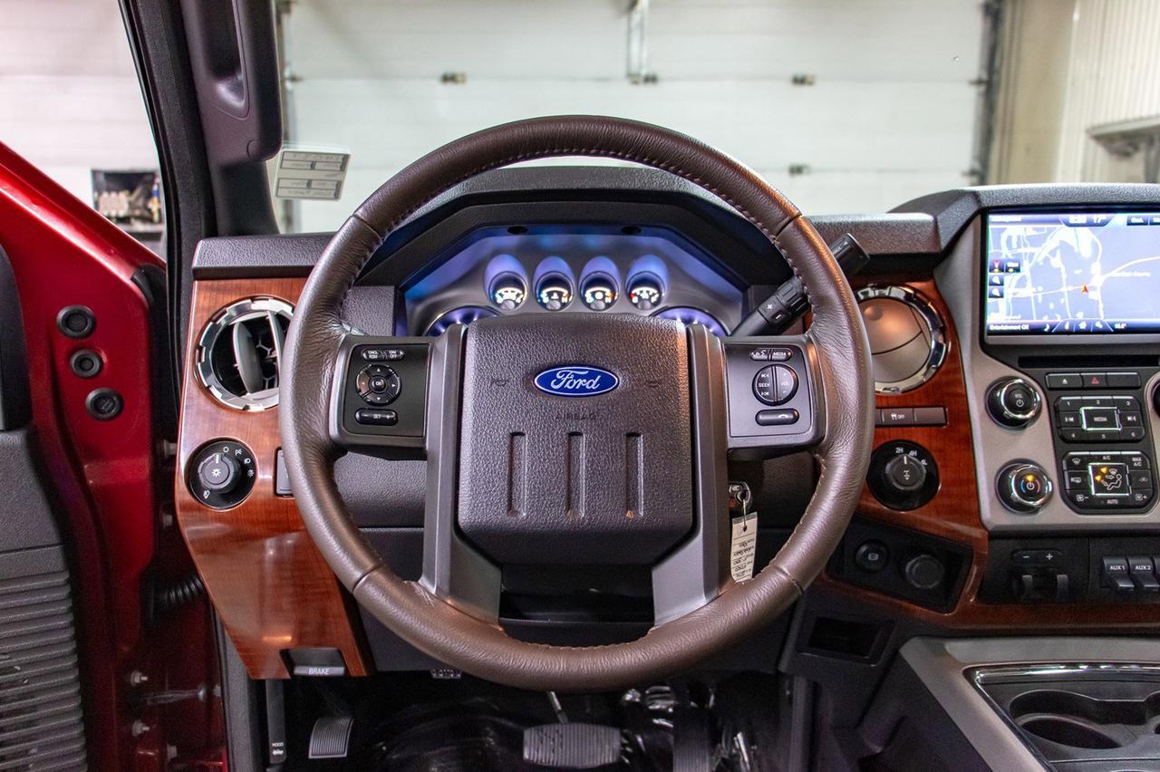 2016 Ford F-350 4x4 Crew Cab King Ranch Diesel Leather Roof Nav Red Deer AB