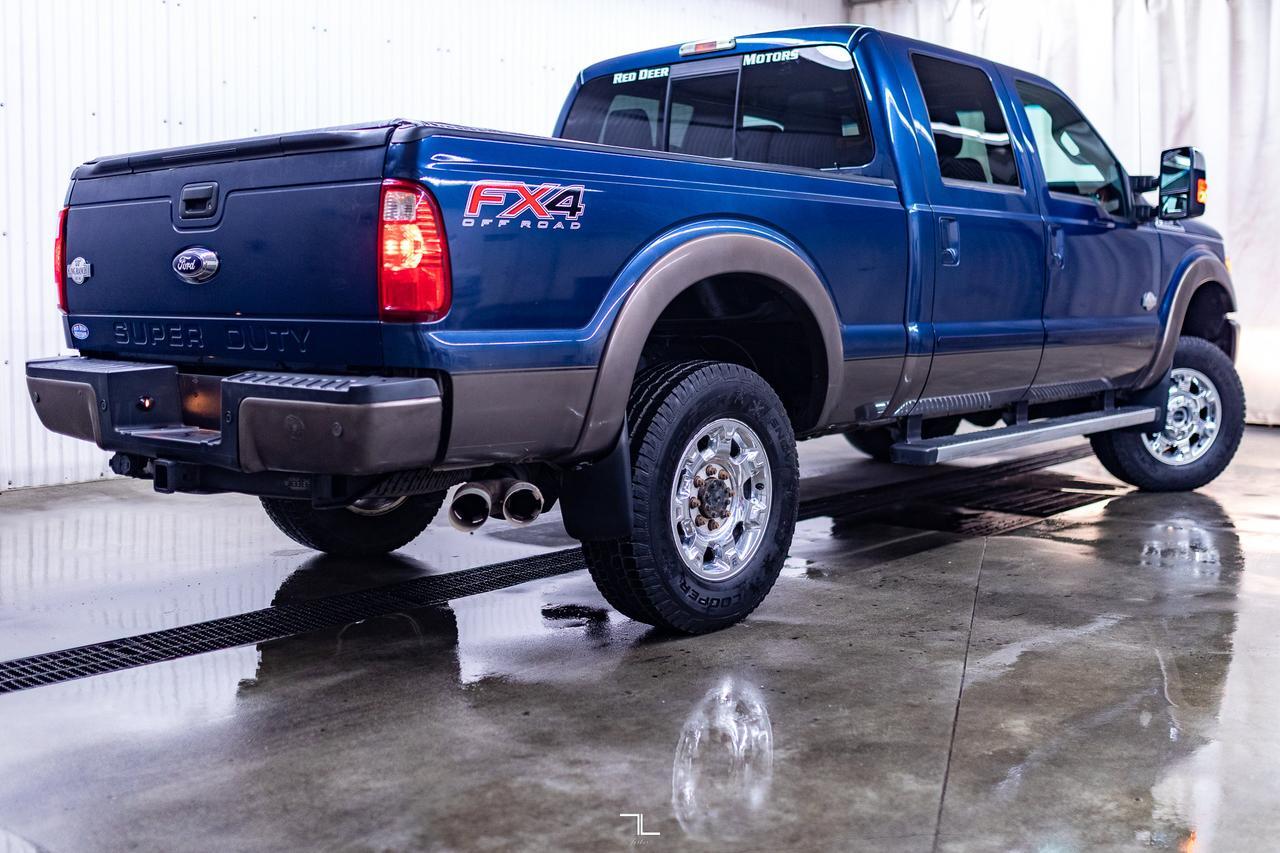 2016 Ford F-350 4x4 Crew Cab King Ranch FX4 Diesel Leather Roof Nav Red Deer AB