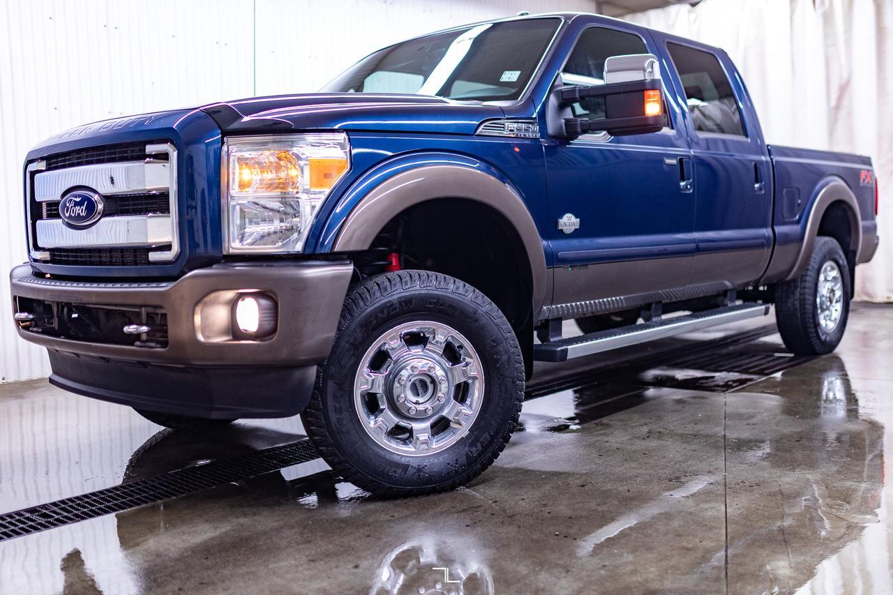 2016 Ford F-350 4x4 Crew Cab King Ranch FX4 Diesel Leather Roof Nav Red Deer AB