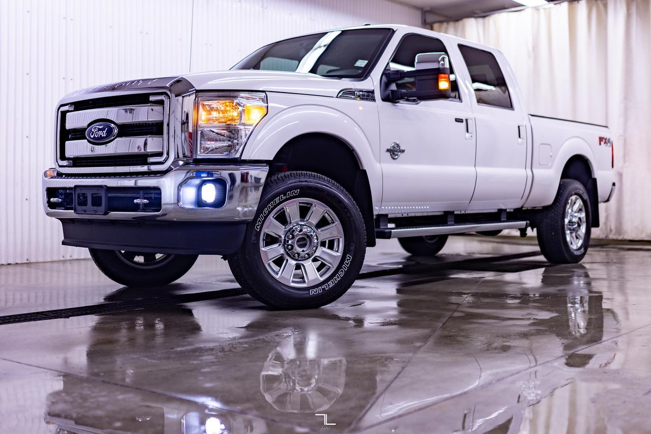 2016 Ford F-350 4x4 Crew Cab Lariat Diesel Leather Roof Nav Red Deer AB