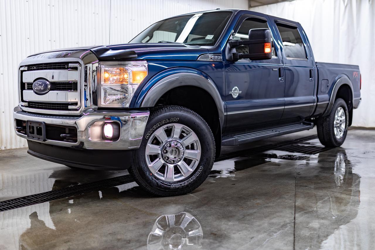 2016 Ford F-350 4x4 Crew Cab Lariat FX4 Diesel Leather Roof BCam Red Deer AB