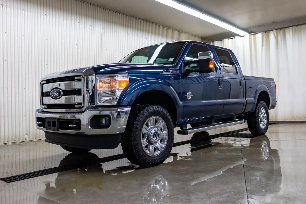 2016 Ford F-350 4x4 Crew Cab Lariat FX4 Diesel Leather Roof Nav Red Deer AB