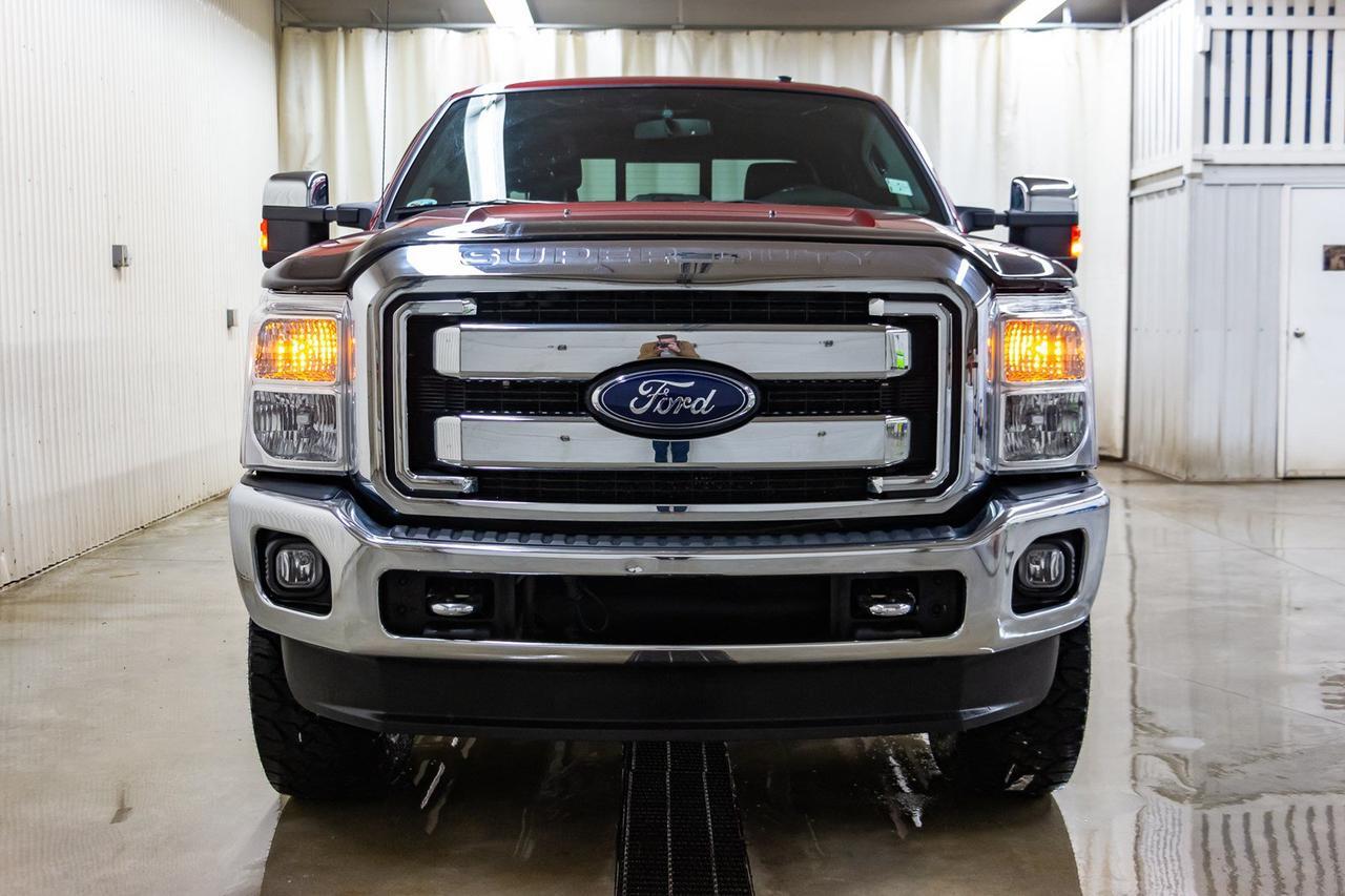2016 Ford F-350 4x4 Crew Cab Lariat FX4 Diesel Leather Roof Nav Red Deer AB