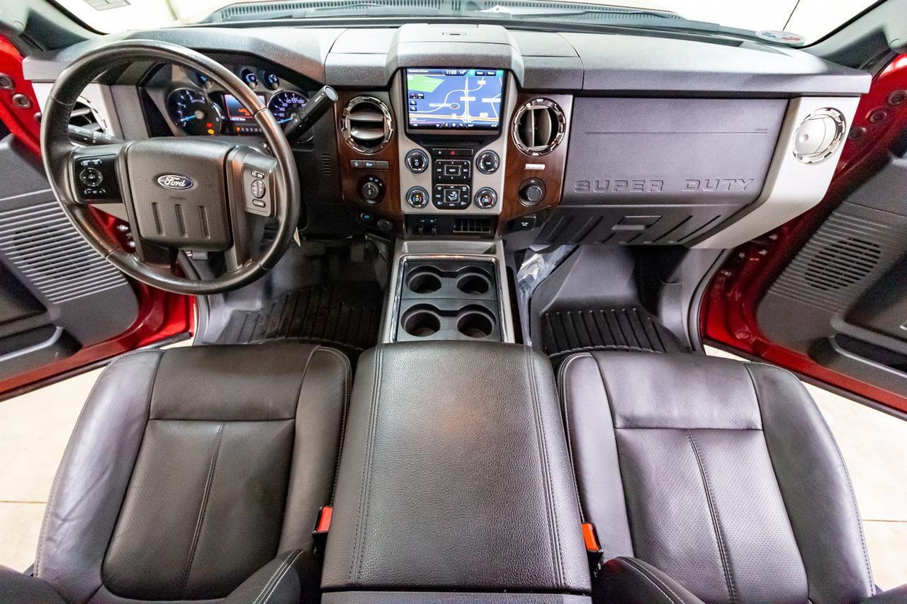 2016 Ford F-350 4x4 Crew Cab Lariat FX4 Diesel Leather Roof Nav Red Deer AB